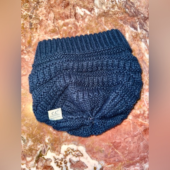 Navy Knit Beanie - Picture 3 of 4